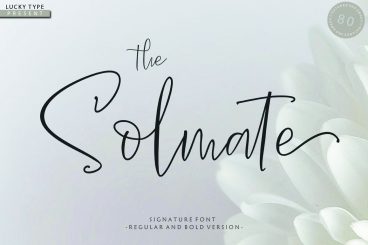 The Solmate Signature Script Font