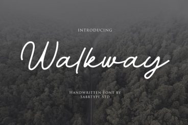 Walkway Font + Bonus Vector