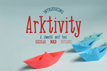 Arktivity serif fontRegular Font