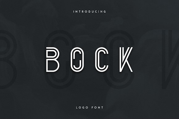 Bock - Logo Font Bock - Logo Font