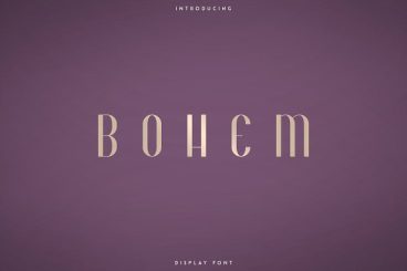 Bohem - Display font | 2 styles