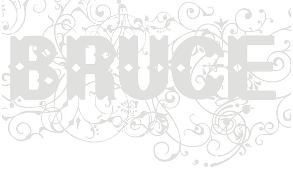 Bruce Flourished Font