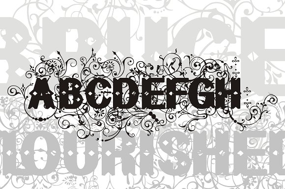 Bruce Flourished Font