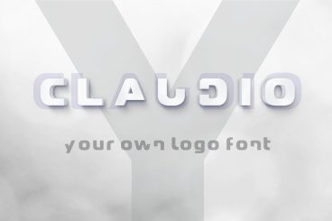 Claudio - Logo design font