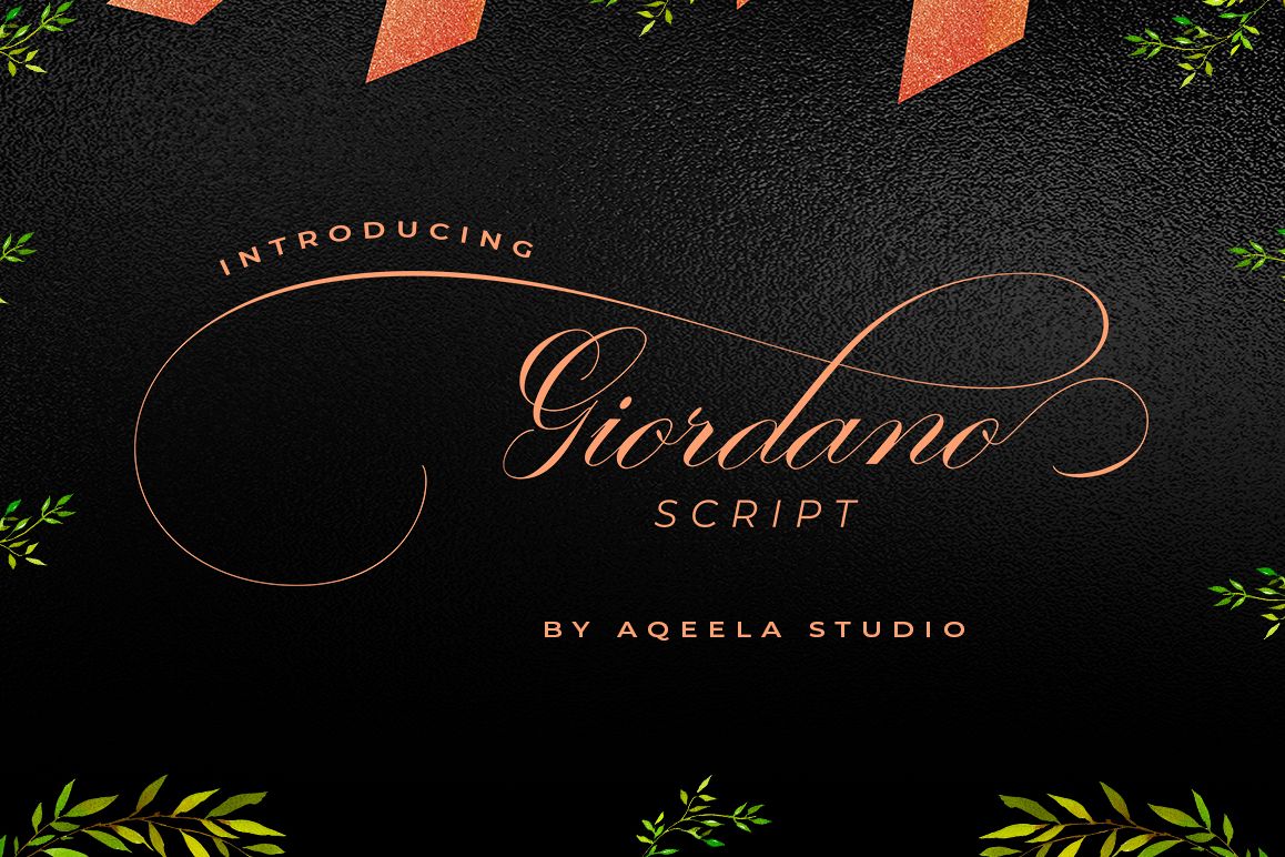 Giordano Script Font Giordano Script Font