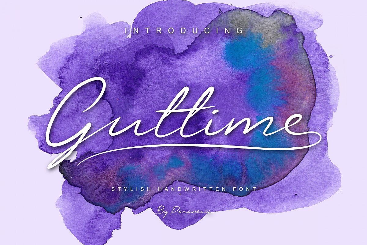 Guttime Script Font