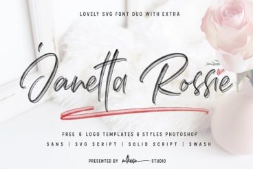 Janetta Rossie | SVG +font duo extra