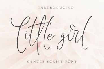 Little Girl. Gentle Script Font