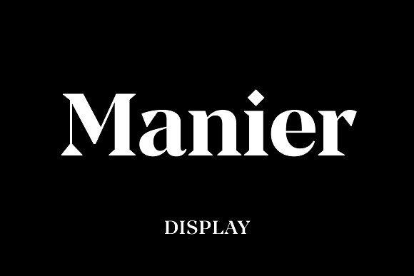 Manier – Sharp Serif Typeface Manier – Sharp Serif Typeface