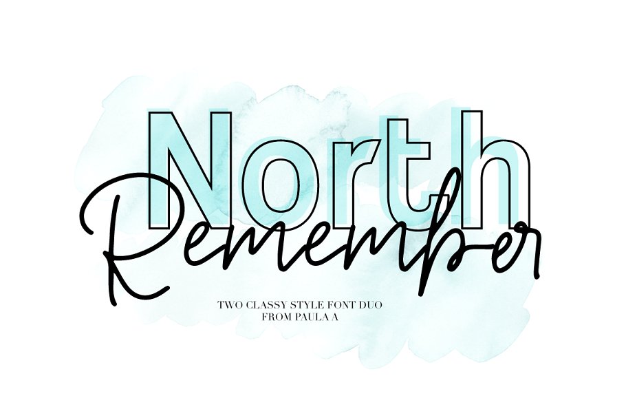North Remember Font Duo North Remember Font Duo