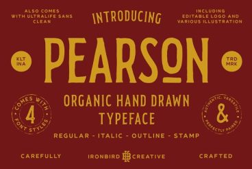 Pearson Typeface Font