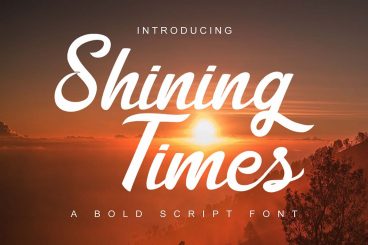 Shining Times Script Font