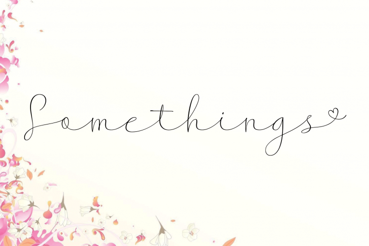 Somethings Font Somethings Font
