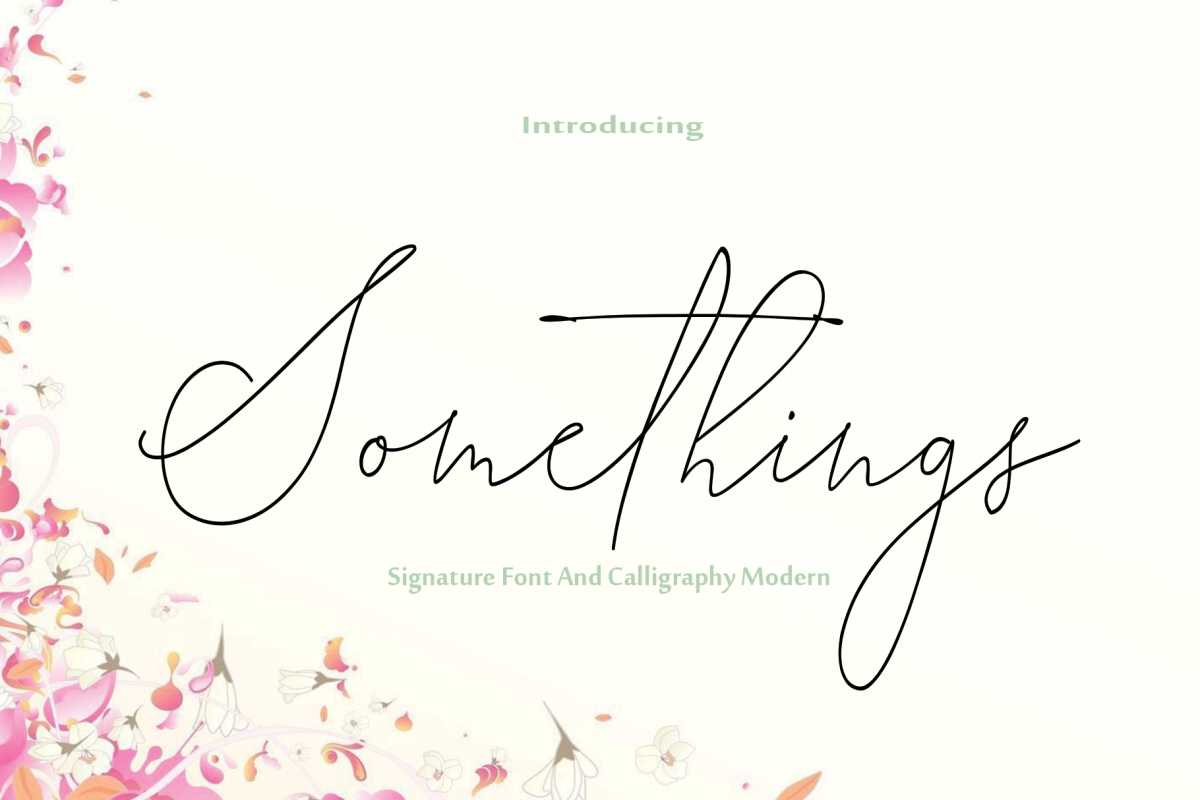 Somethings Font Somethings Font