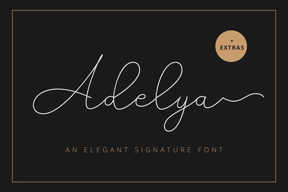 Adelya - Elegant Signature Font