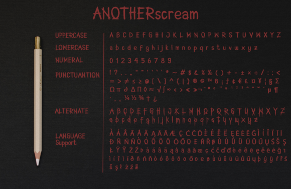 Another Scream Font