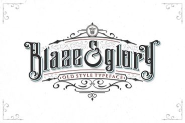 Blaze & Glory Typeface + Extras