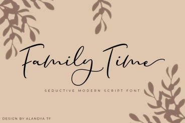 Family Time script Font