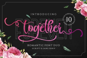Forever Together - Romantic Font Duo
