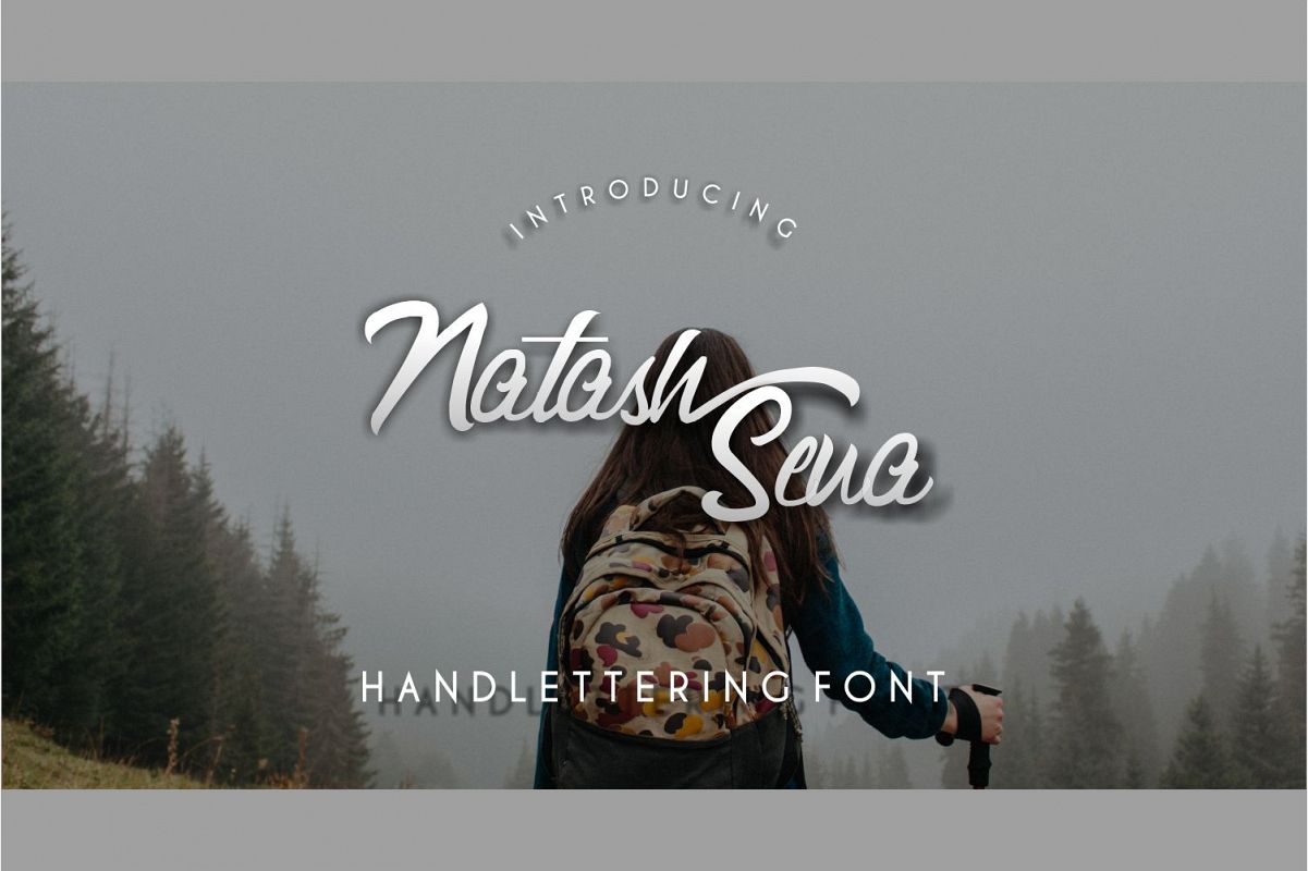 Natash Sena Hendlettering FontScript Font