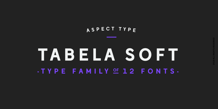 Tabela Soft Font Family