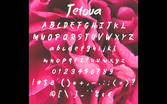 Tetova Font