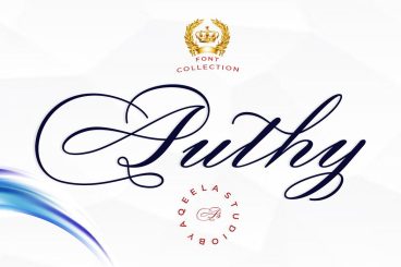 Authy Script Font