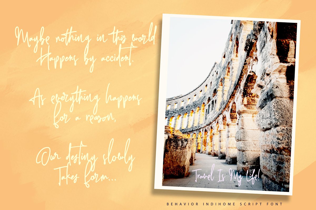 Behavior Indihome Signature Font