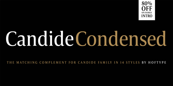 Candide Condensed Font Family Candide Condensed Font Family