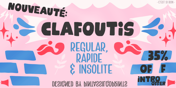 Clafoutis Font Family Ifonts Xyz