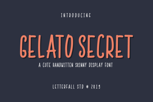 Gelato Secret Font Gelato Secret Font