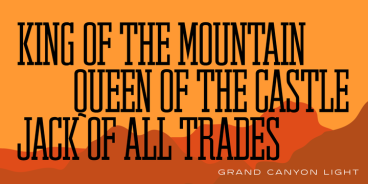 Grand Canyon RR Font Family