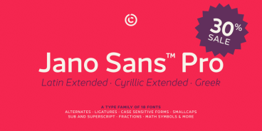 Jano Sans Pro Font Family