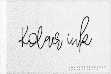 Kolaer Ink | Handwritten Font
