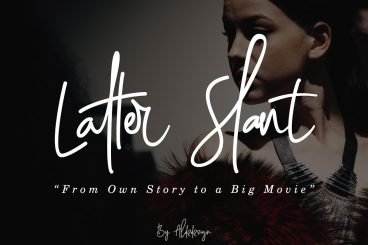 Latter Slant Signature Font
