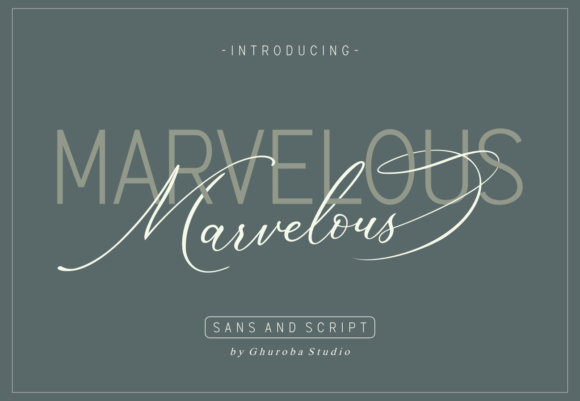 Marvelous Duo Font Marvelous Duo Font