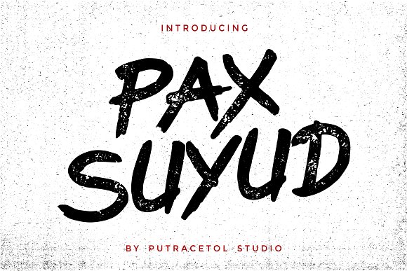 Pax Suyud - Brush + Rough Font Pax Suyud - Brush + Rough Font