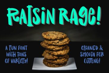 Raisin Rage: a fun & casual font