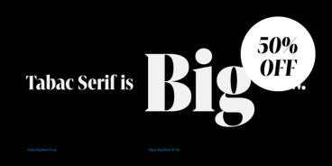 Tabac Big Font Family