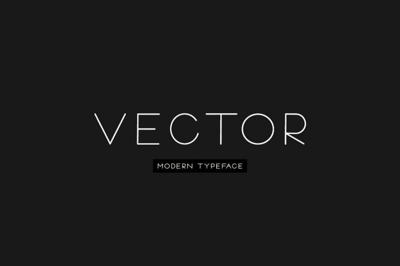 Vector Minimal Modern Typeface Ifonts Xyz