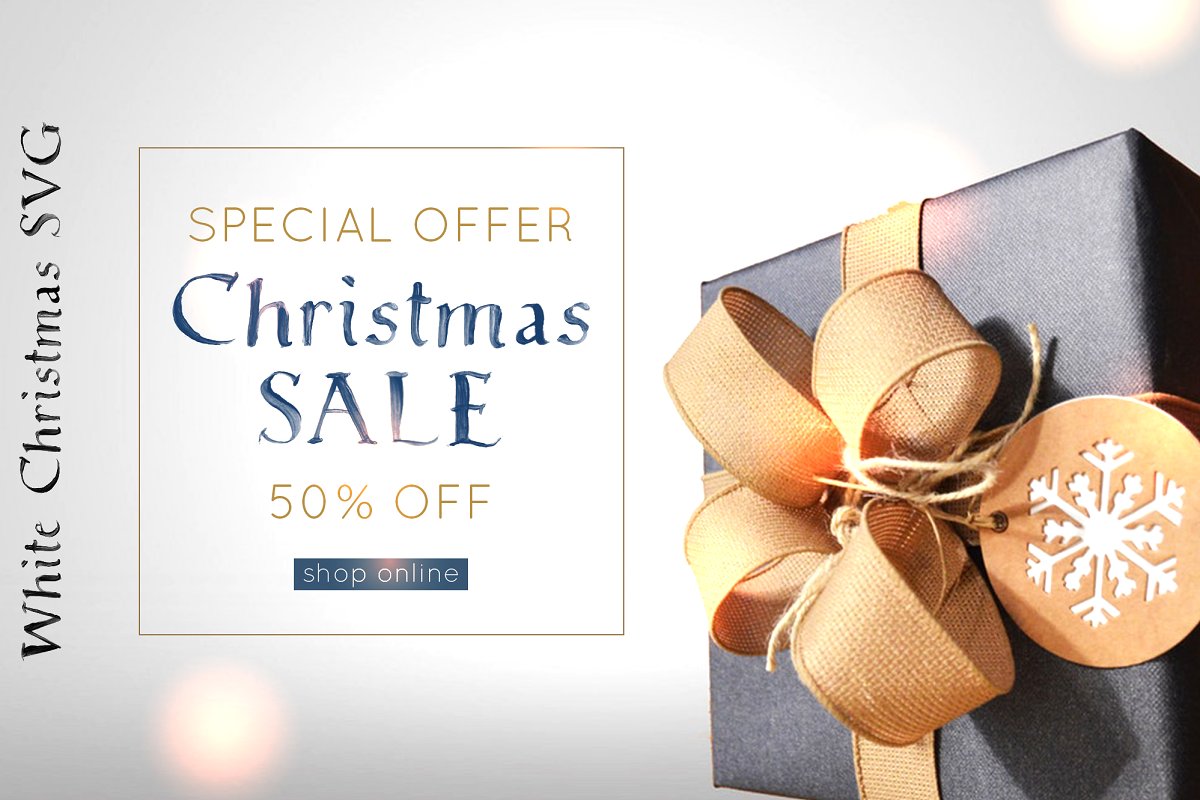 White Christmas SVG Font White Christmas SVG Font