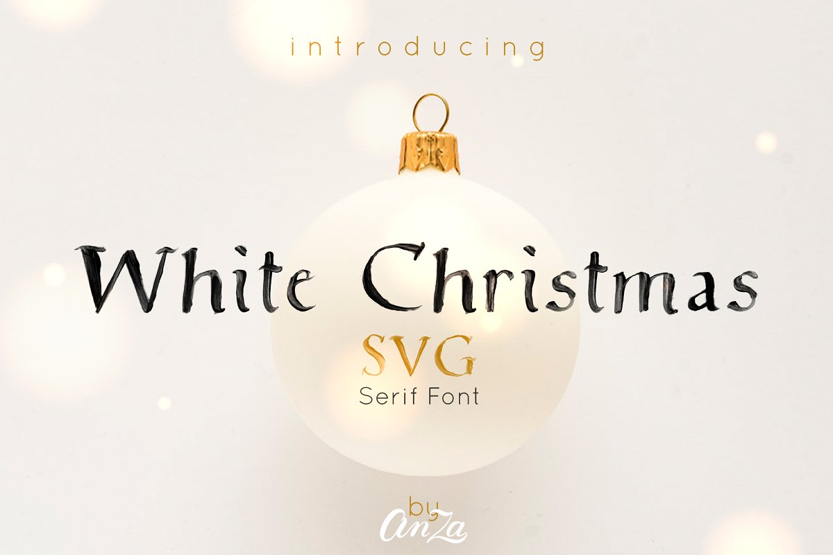 White Christmas SVG Font White Christmas SVG Font