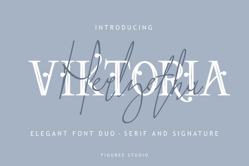 Viktoria // Elegant Font Duo