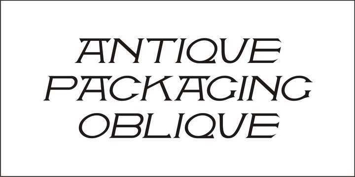 Antique Packaging JNL Font Family Antique Packaging JNL Font Family