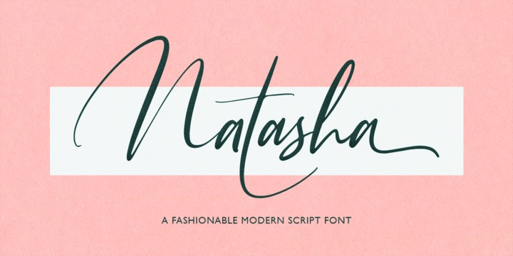 Natasha Modern Script Font - iFonts.xyz