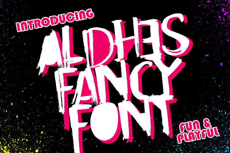 Aldhes Fancy Font Regular