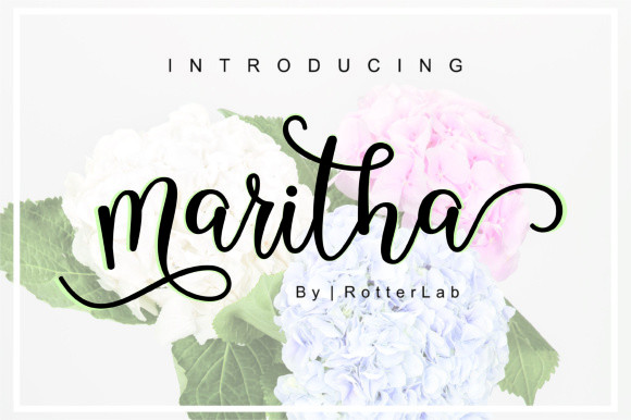 Maritha Script Font Maritha Script Font