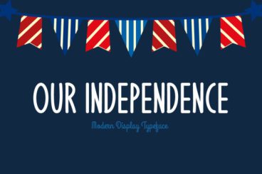 Our Independence font
