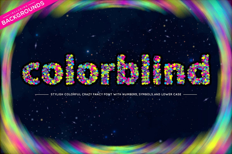 Colorblind OTF Colorful Font Colorblind OTF Colorful Font