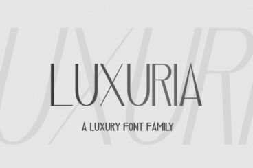 Luxuria // A Luxury Font FamilyRegular Font